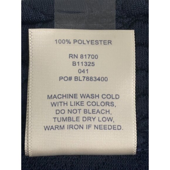 Blair Women's Navy Blue Cable Knit Zip-Up Winter Vest Size Small - Picture 10 of 10